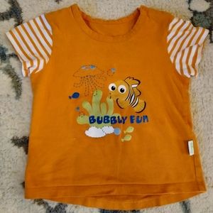 Orange Toddler Boy's Fish T-shirt